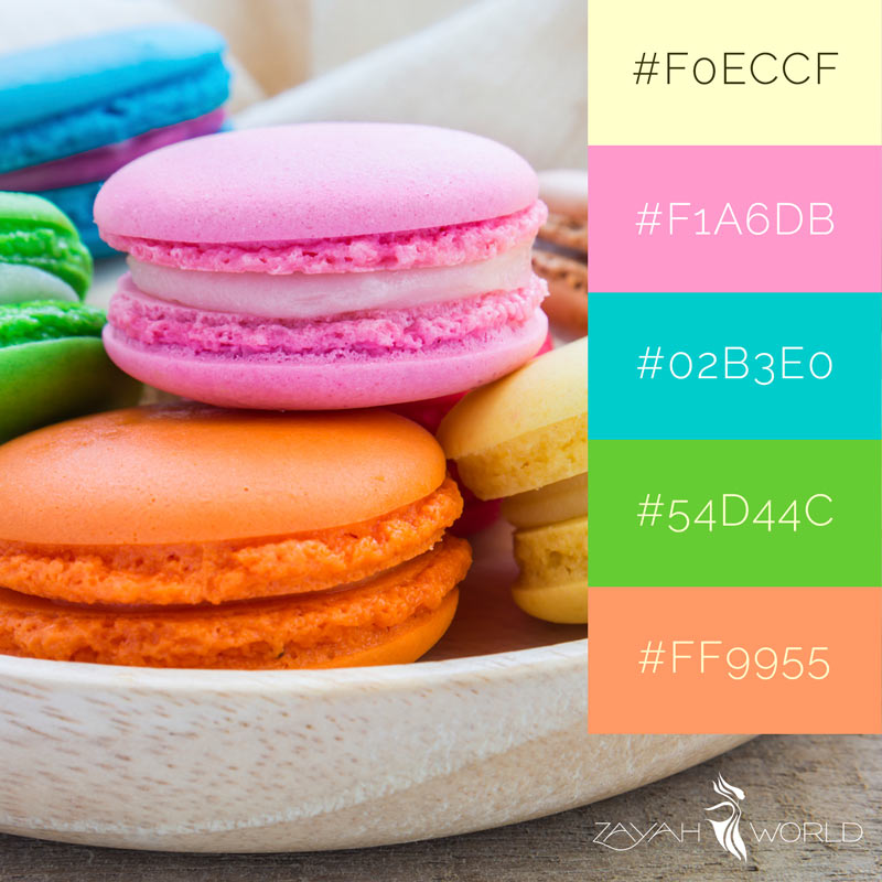 Summer Colour Palette - Cheerful Macaroons