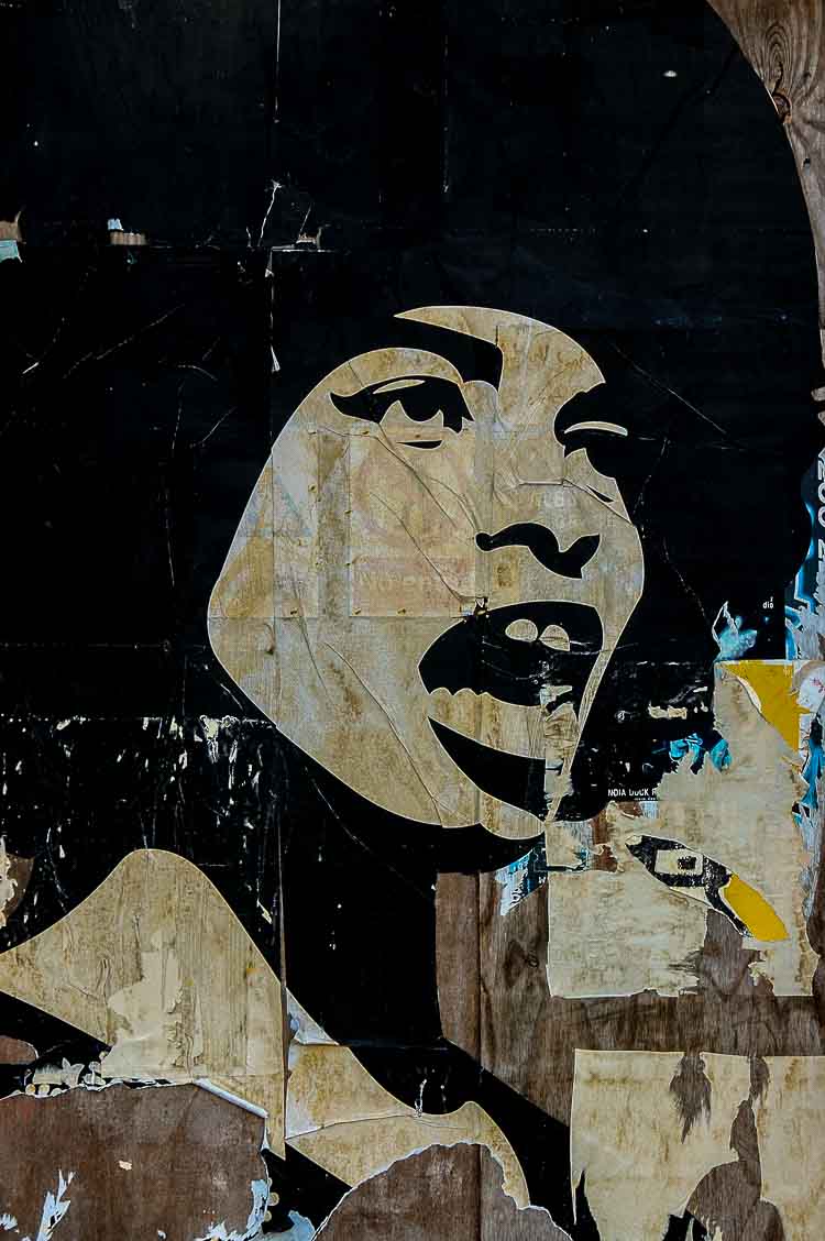 Angela Davis graffiti art