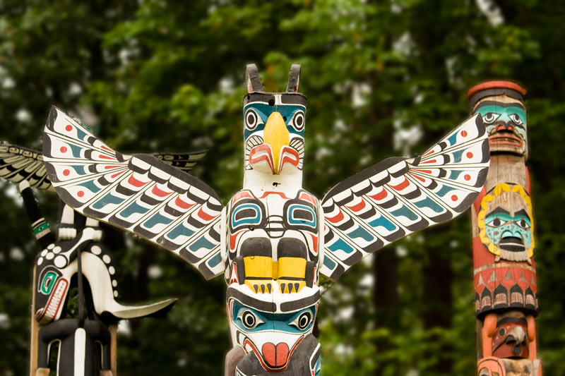 Native American Totem Poles - Vancouver