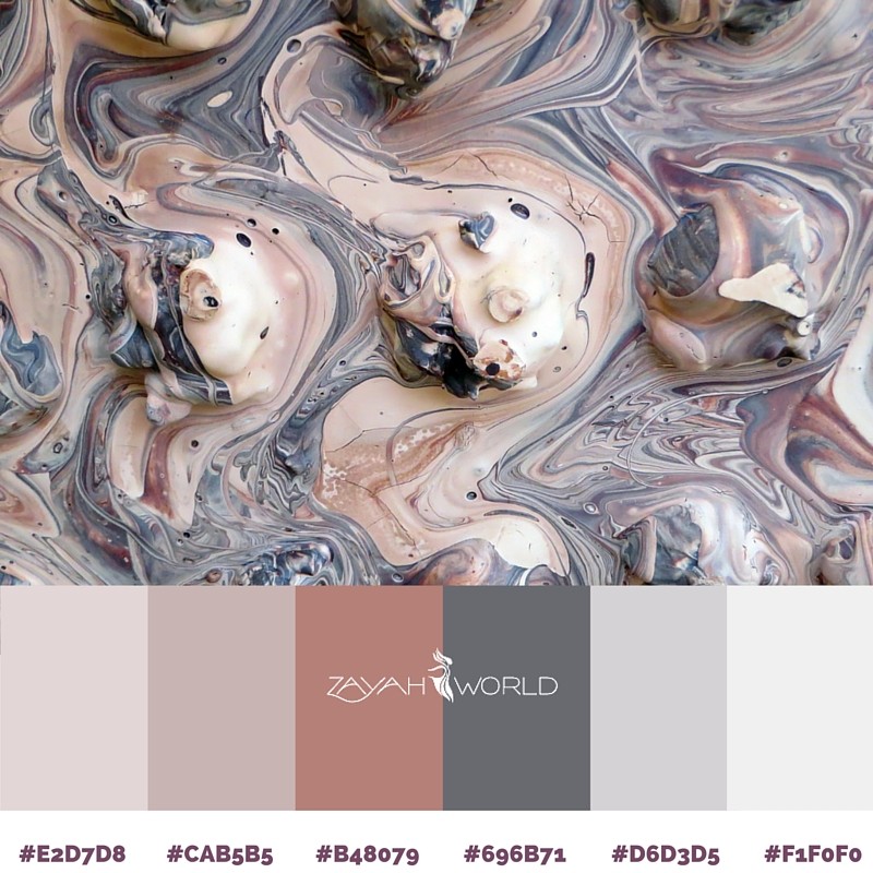 Spring Colour Palette by Zayah World - Marbled Effect