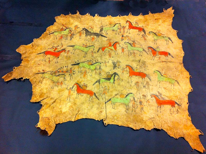 Native American Art - Buffalo Hide