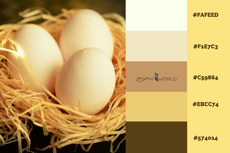 Spring Colour Palette by Zayah World - Nest Eggs