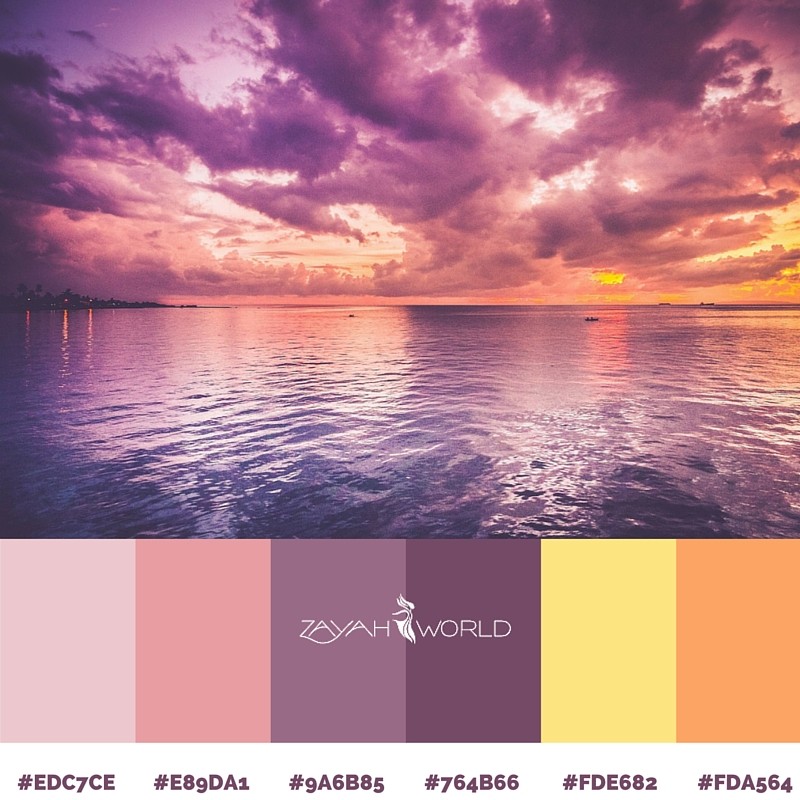 Spring Colour Palette by Zayah World - Purple Sky