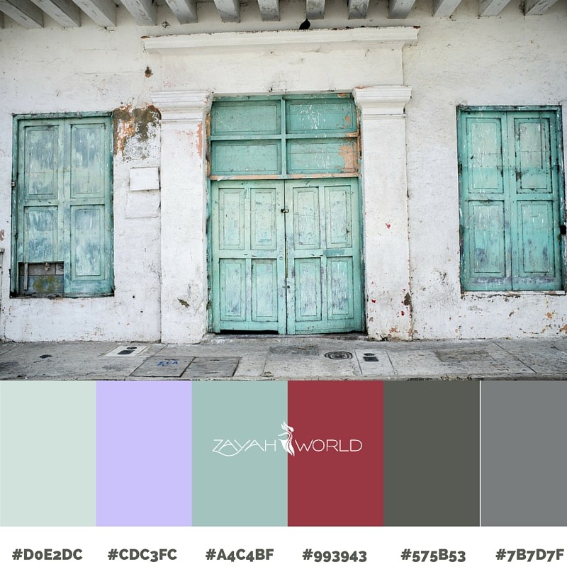 Spring Colour Palette by Zayah World - Tranquil Door