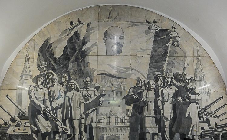 Wartime Moscow Metro Art