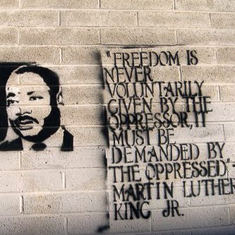 Martin Luther King graffiti